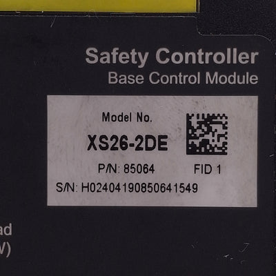 Used Banner XS26-2DE Expandable Safety Controller, Ethernet Enabled, 24VDC, 2x OSSD