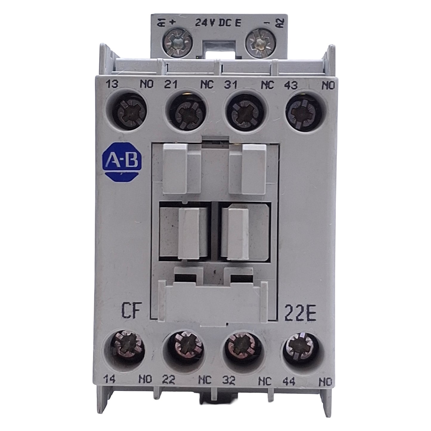 Used Allen Bradley 700-CF220E Control Relay 2NO 2NC, 600VAC 20A, 24VDC Coil