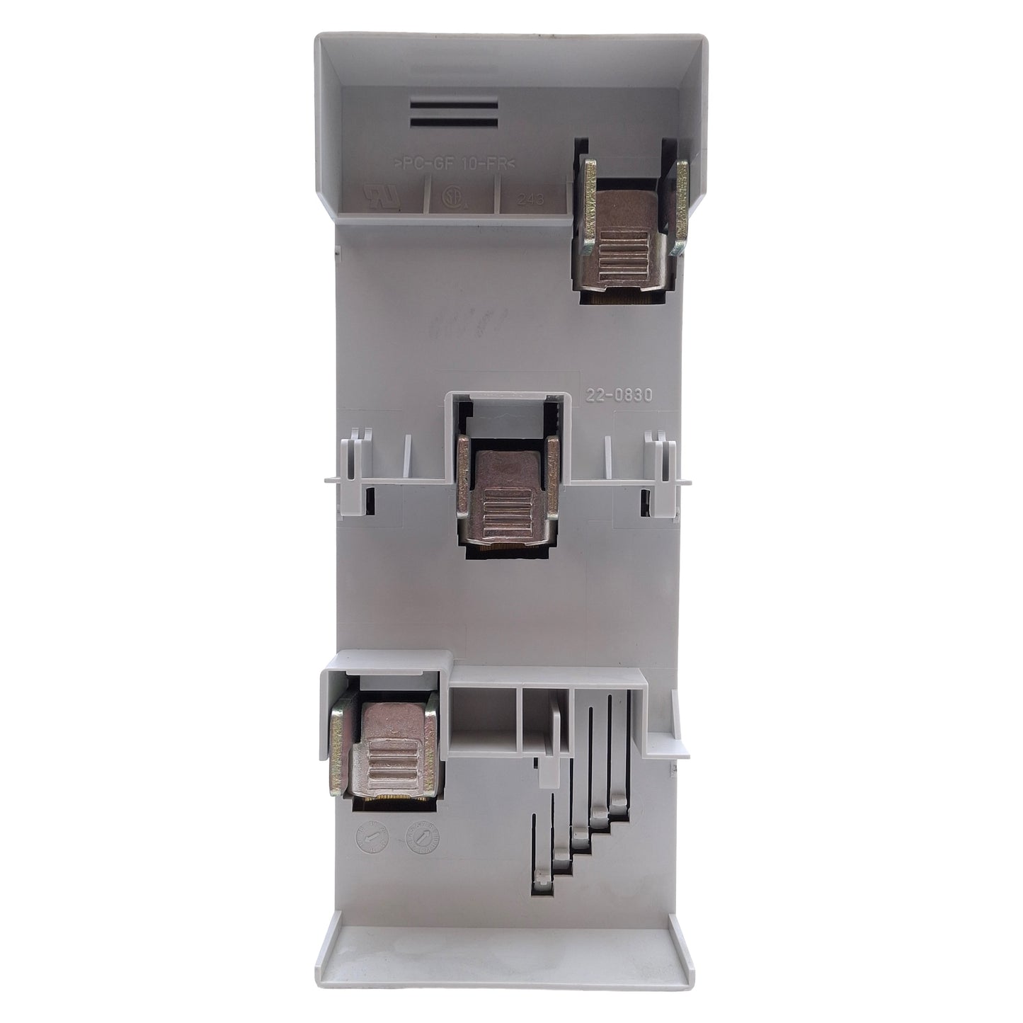 Used Wohner 01243 Connection Terminal Plate For 12x5-30x10 Busbars, 3-Pole, 440A Max
