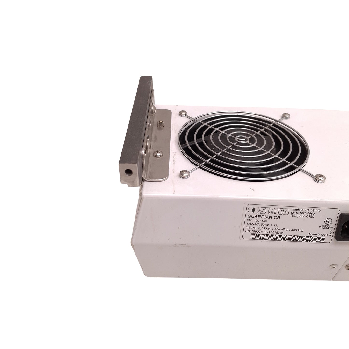 Used Simco 4007165 Guardian CR Ionizing Air Blower, 3-Fan, 120VAC, 135/270cfm