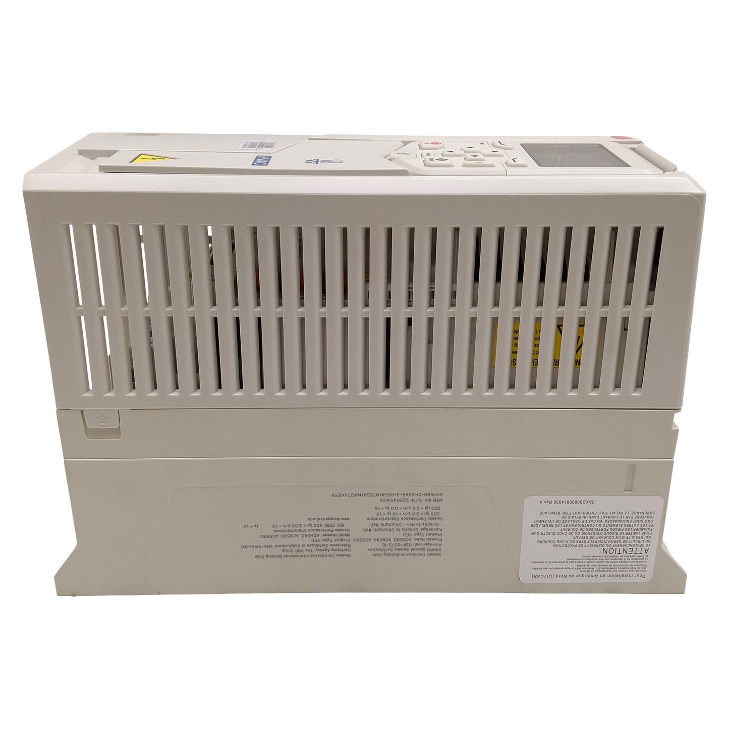 New – Open box Carrier HK30WB319 Variable Frequency Drive, 1.5kW, 2HP, 3Ø 400/480VAC, 598Hz