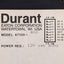 Used Eaton Durant 47100-400 Timer/Counter Rate Meter, +7-12VDC Logic, 1/8 DIN, 120VAC