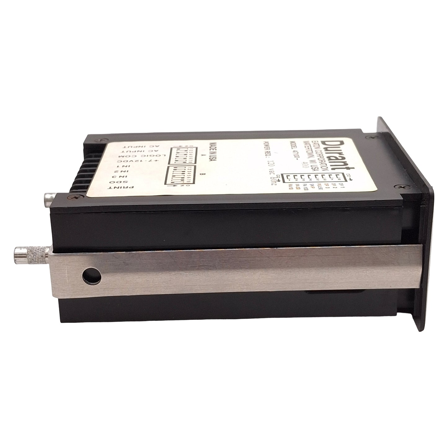 Used Eaton Durant 47100-400 Timer/Counter Rate Meter, +7-12VDC Logic, 1/8 DIN, 120VAC