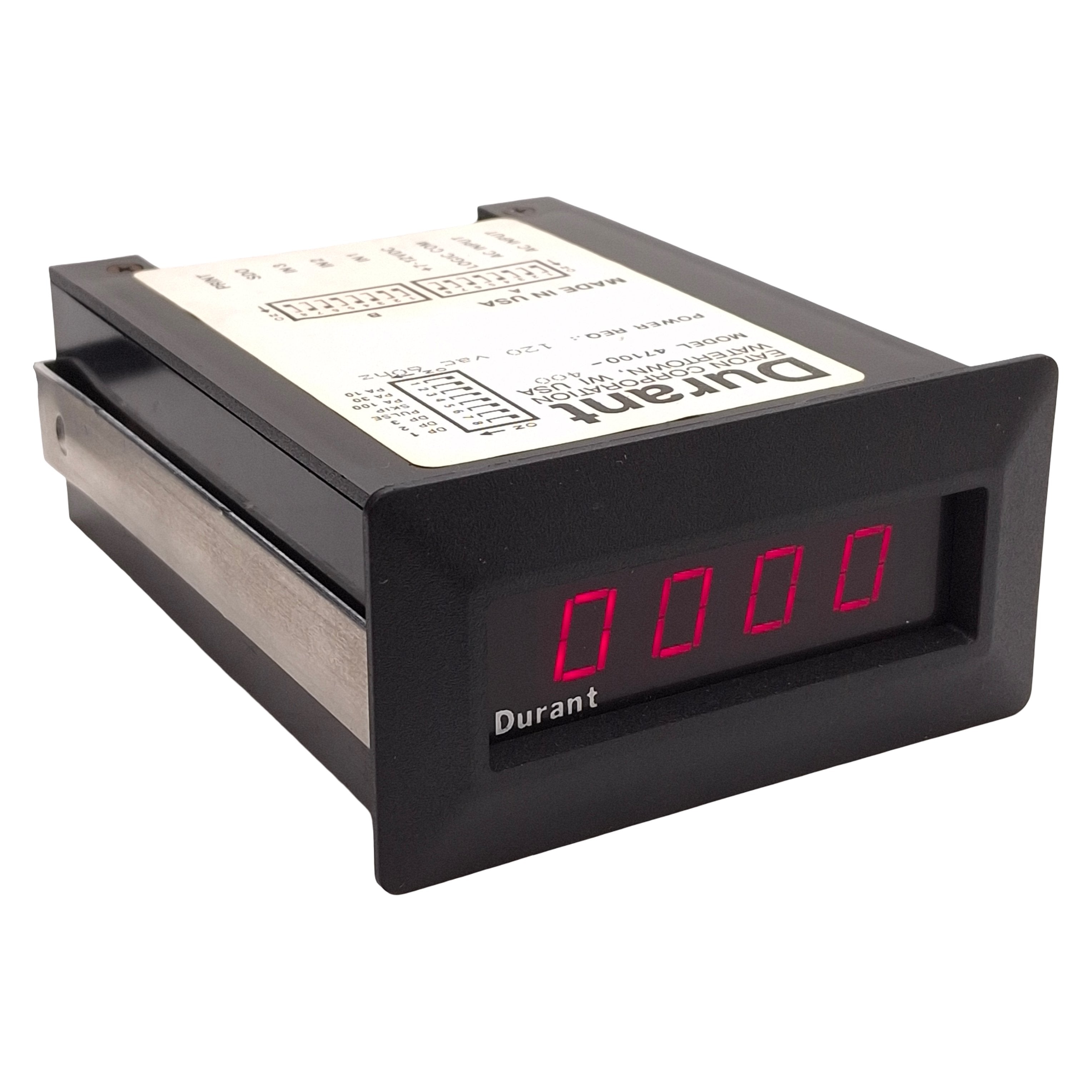 Eaton Durant 47100-400 Timer/Counter Rate Meter, +7-12VDC Logic, 1/8 D ...