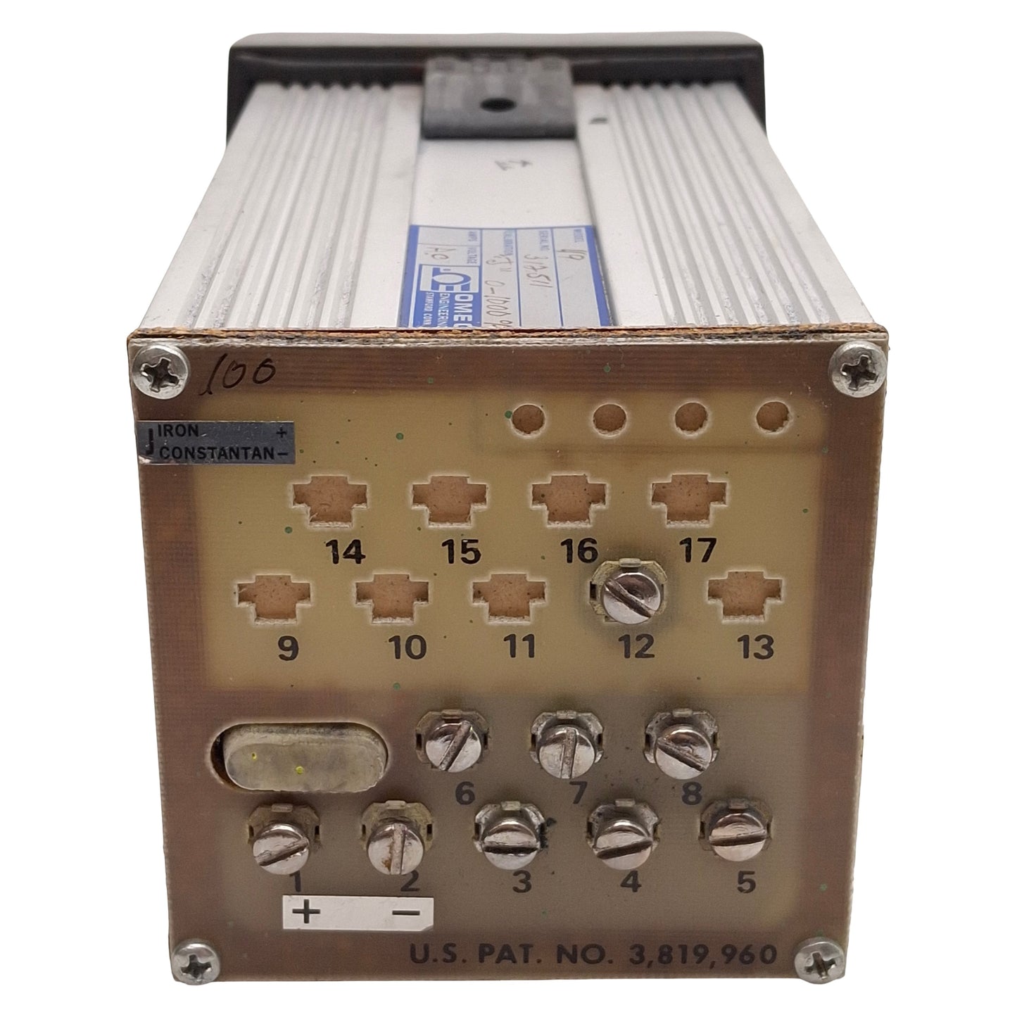 Used Omega Model 49 Proportioning Control, Type-J, 0-1000°F, 1/4 DIN, 120/208/240VAC