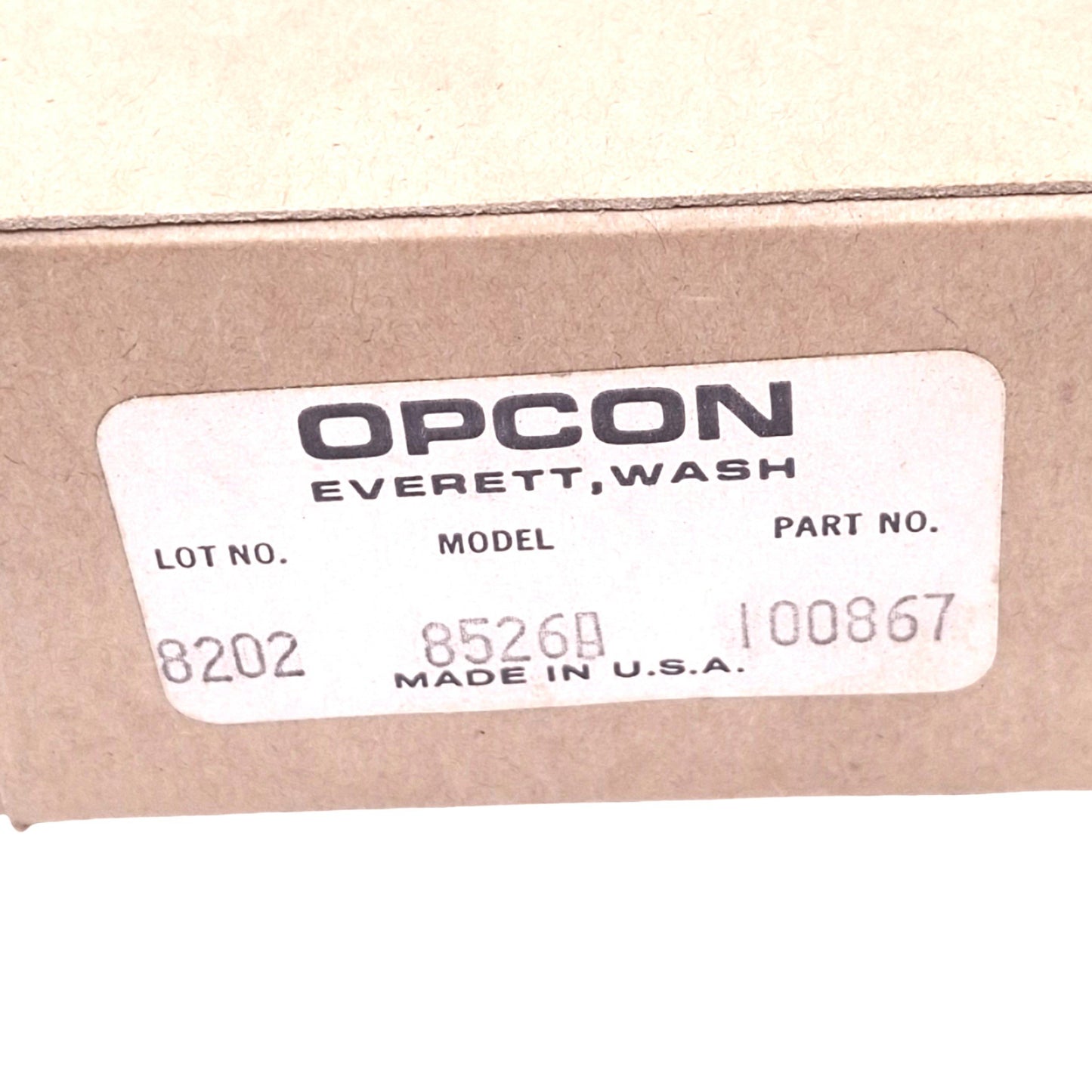 New Opcon 8526A 100867 Guardian Relay, DPDT, 120VAC 5A Max, 12VDC Coil