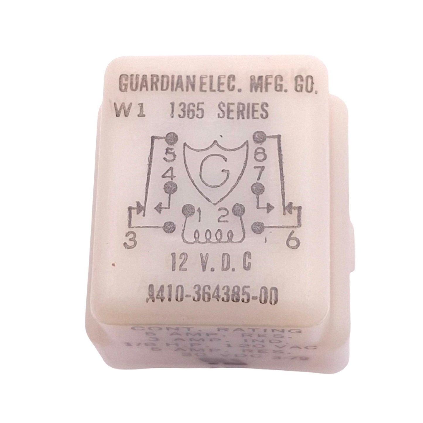 New Opcon 8526A 100867 Guardian Relay, DPDT, 120VAC 5A Max, 12VDC Coil