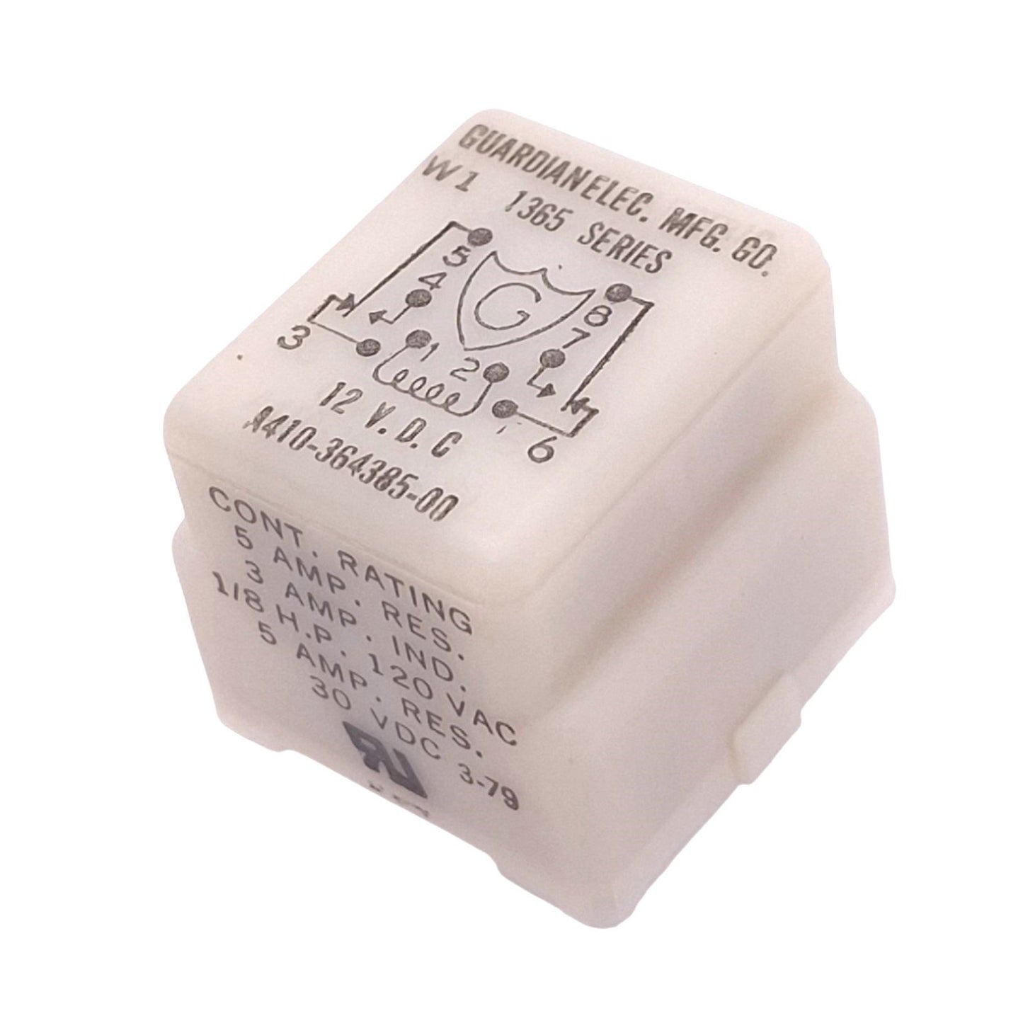 New Opcon 8526A 100867 Guardian Relay, DPDT, 120VAC 5A Max, 12VDC Coil