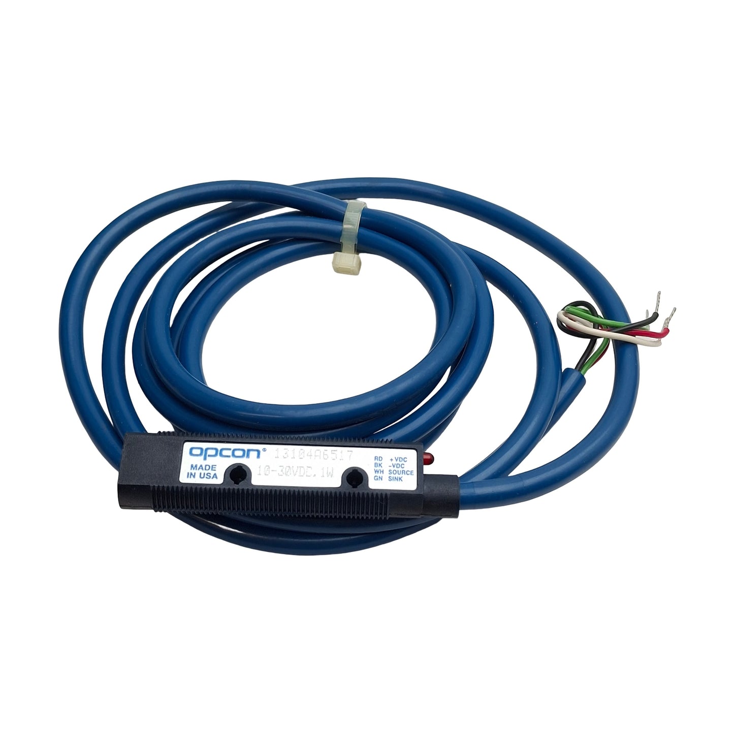 New Opcon Eaton 13104A6517 Photoelectric Sensor, NPN/PNP, 50mm Range, 10-30VDC, M18