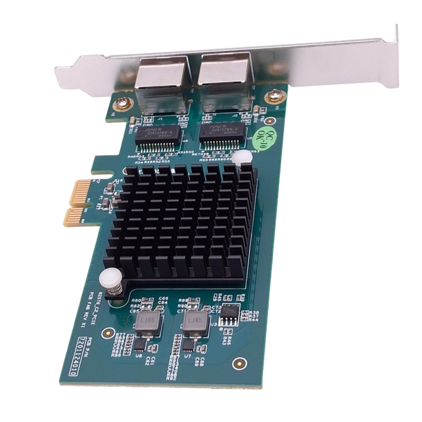 New 10Gtek 82576-GE-2T-X1 Dual Port Network Adapter Card, RJ45, 10/100/1000Mbps