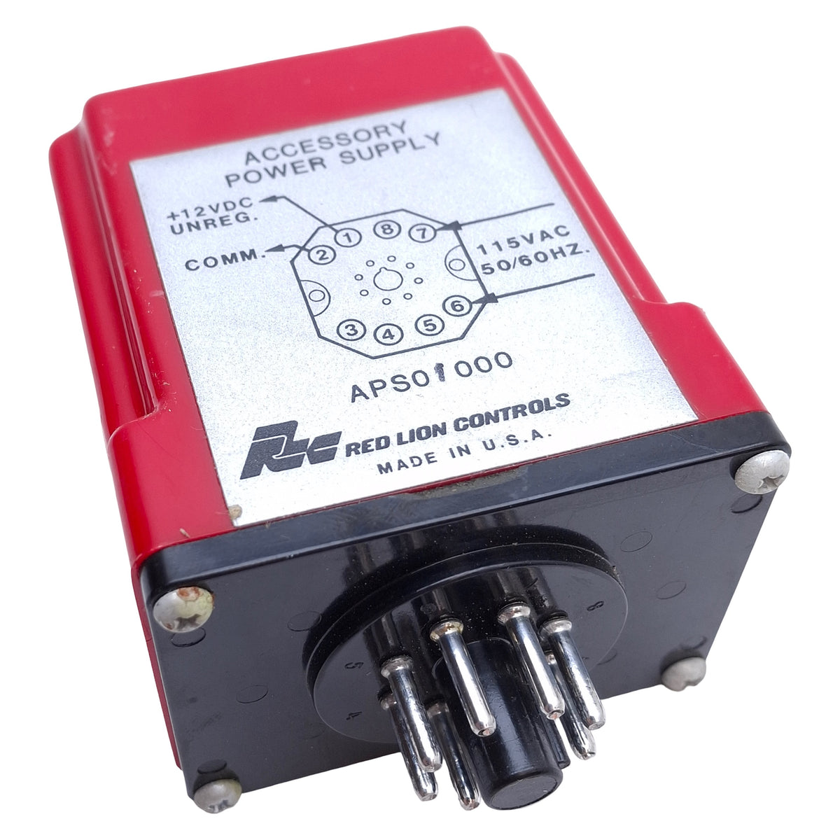 Used Red Lion Controls APS01000 Accessory Power Supply 115VAC Input, 12VDC Output