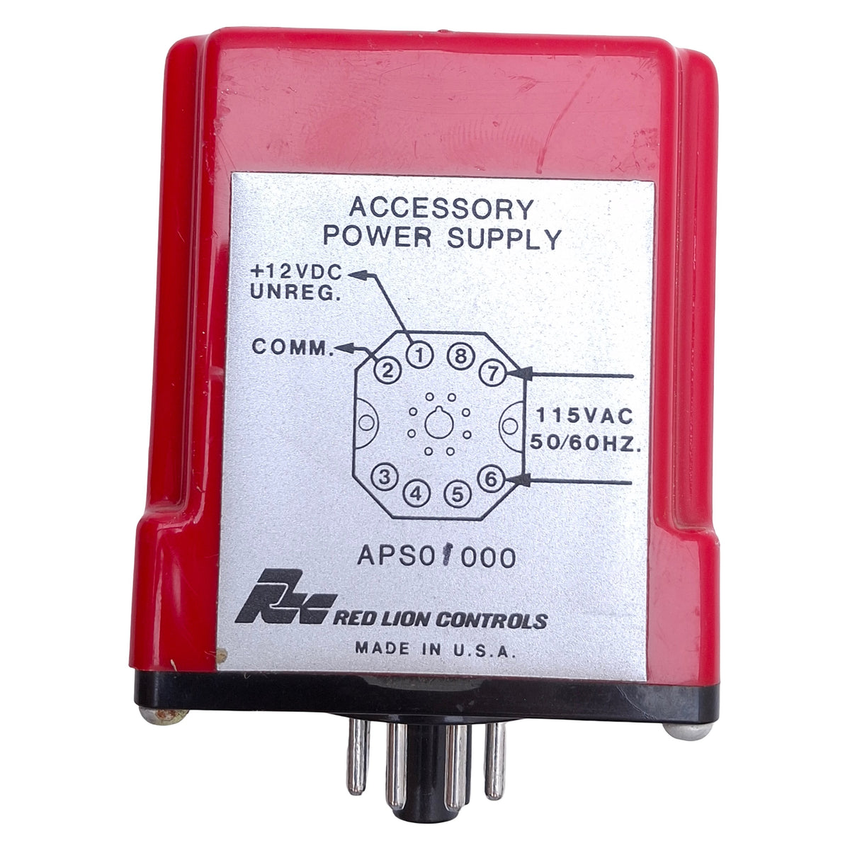 Used Red Lion Controls APS01000 Accessory Power Supply 115VAC Input, 12VDC Output