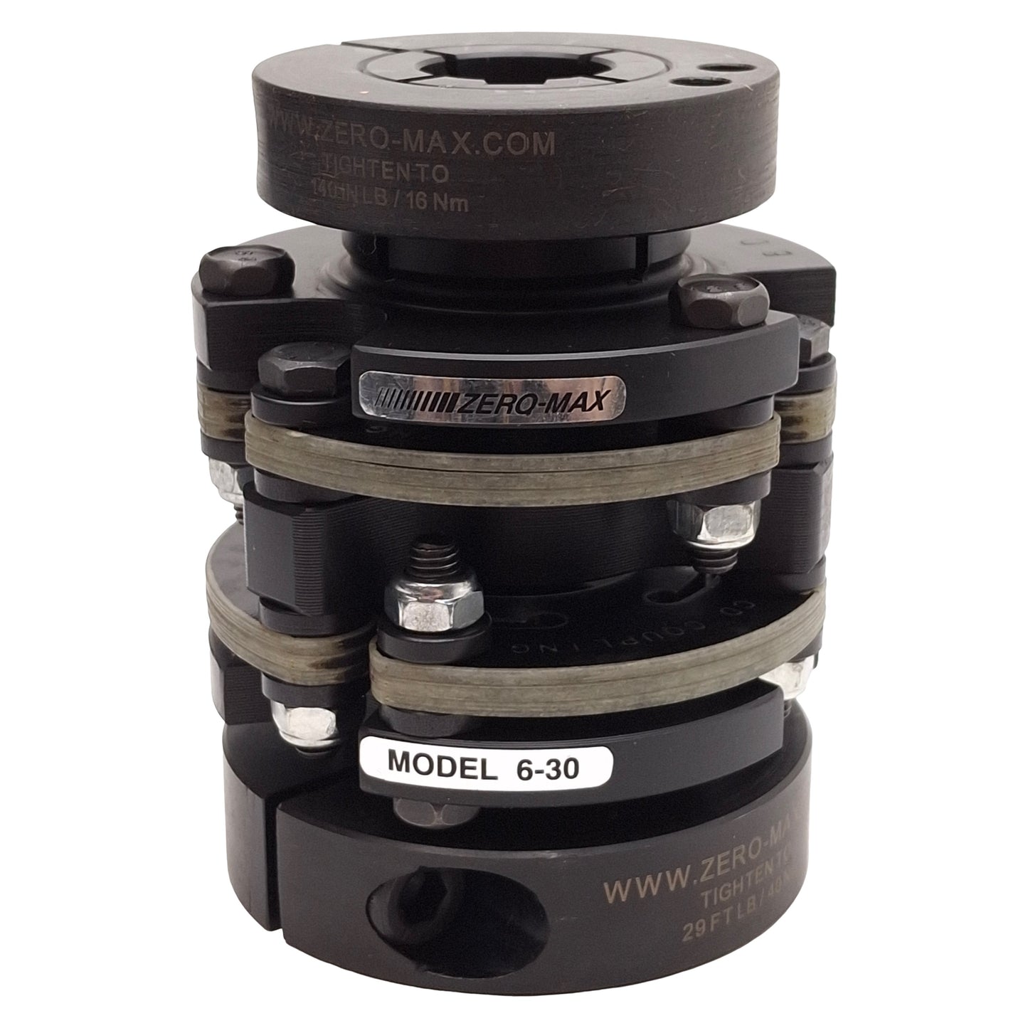 New Zero Max 6P30C Double Flex Steel Composite Disc Coupling, ø22mm & ø28mm Bores