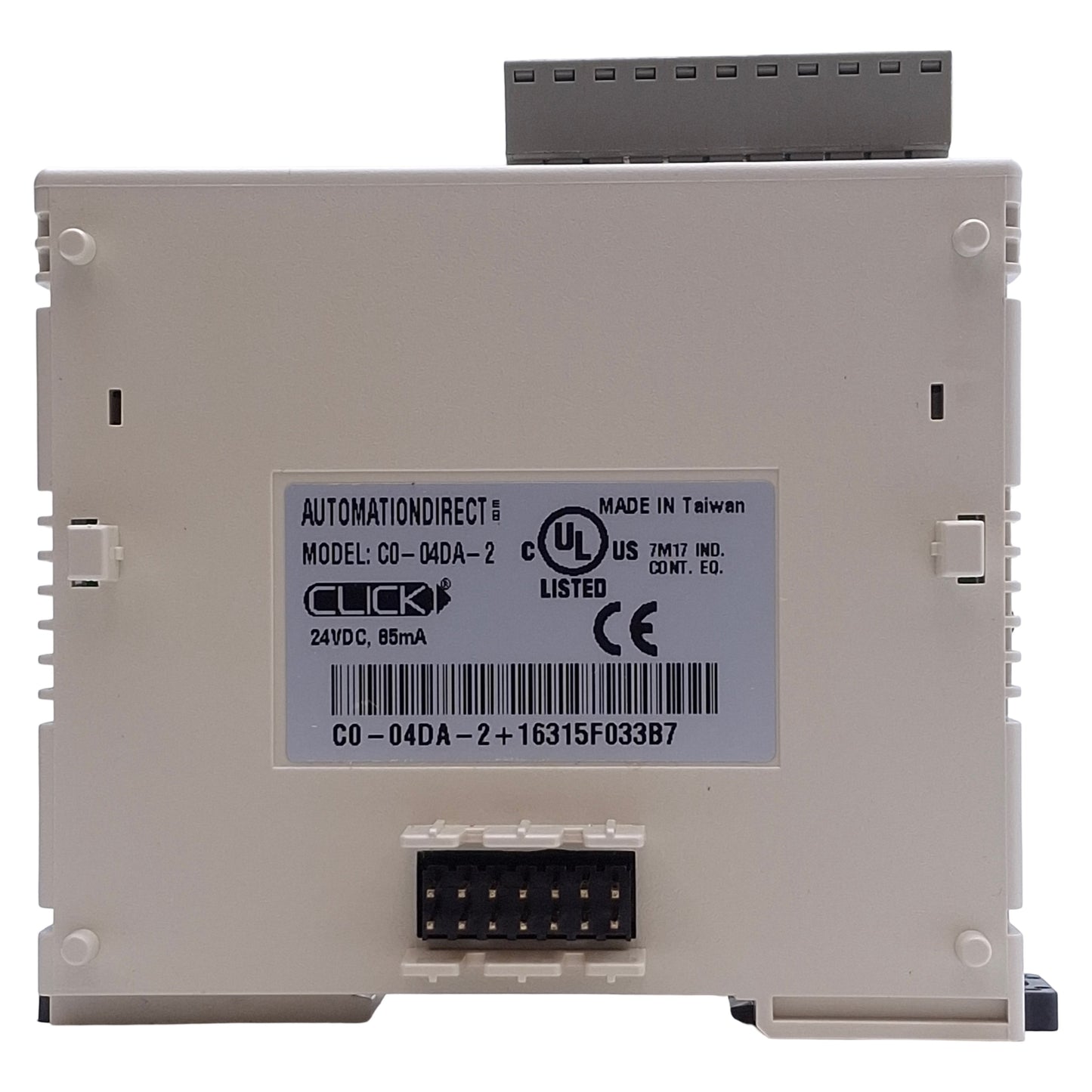 Used Automation Direct C0-04DA-2 Analog Voltage Output Model 4-Channel, 0-10VDC Out
