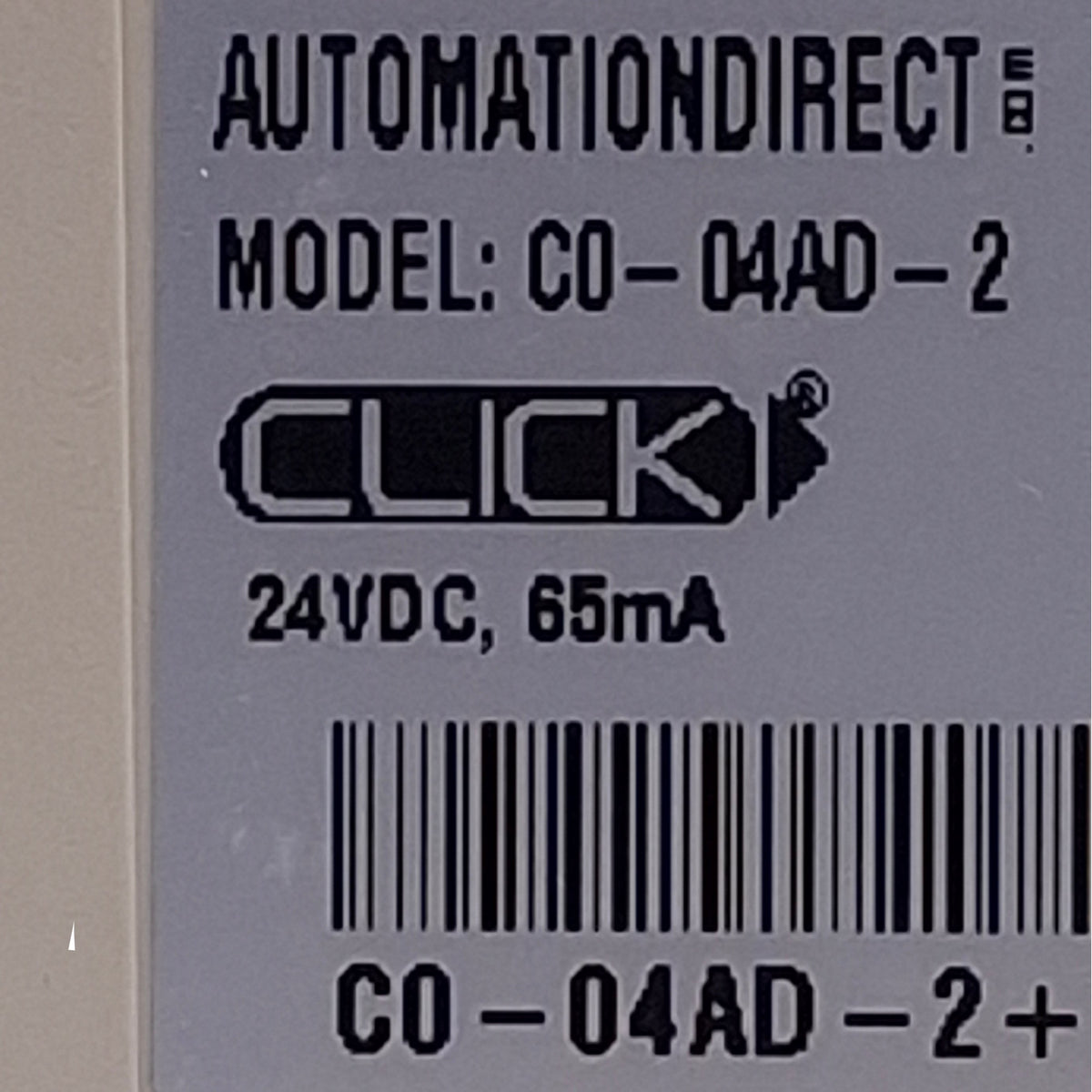 Used Automation Direct C0-04AD-2 Analog Voltage Input Model 4-Channel, 0-10VDC Range
