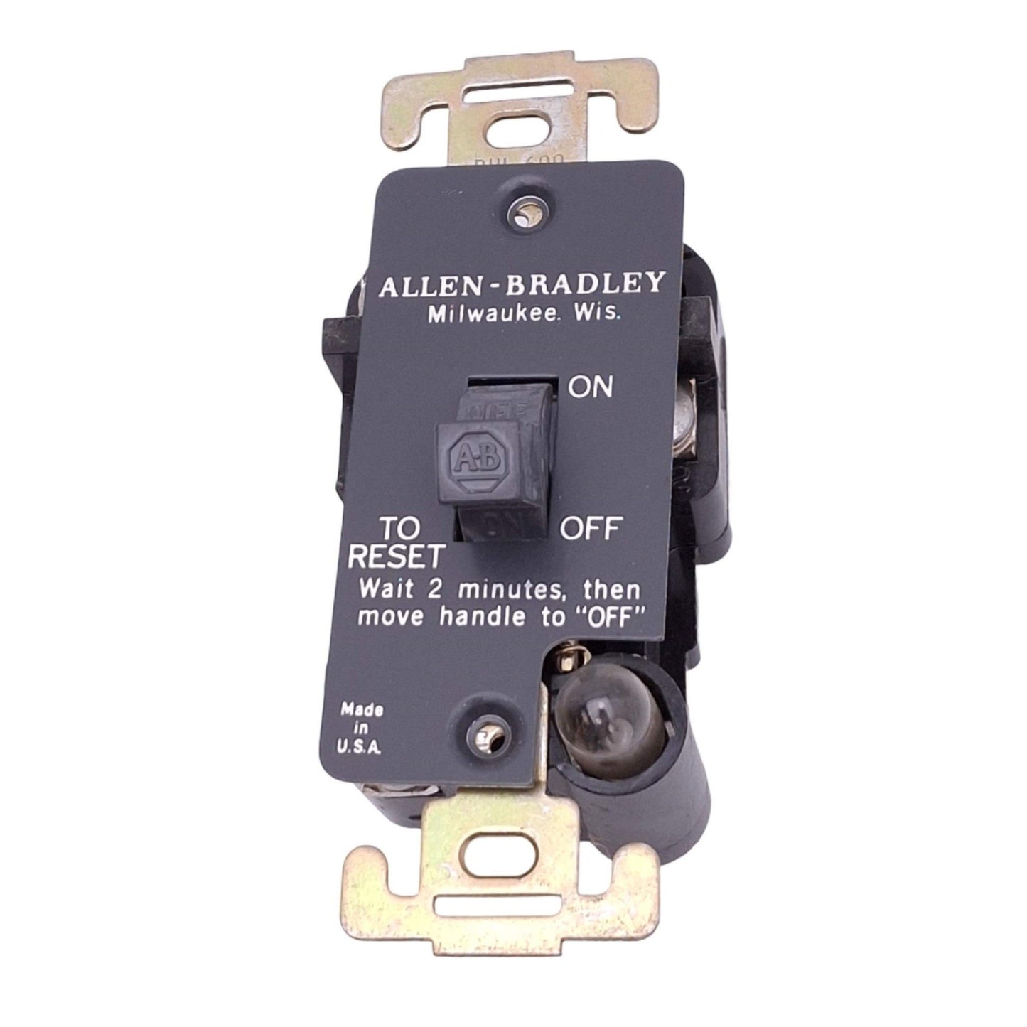 New Allen Bradley 600-TOX216 Manual Starting Switch, 1-Pole Toggle, 115/230VAC Max