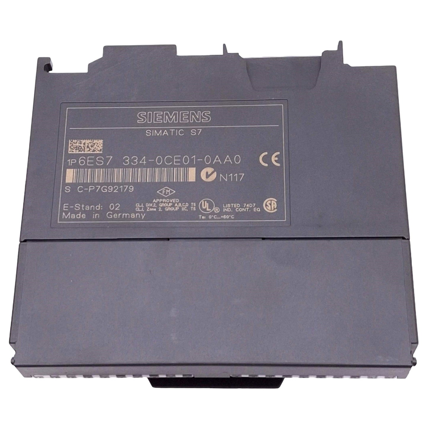 Used Siemens 6ES7 334-0CE01-0AA0 SIMATIC S7-300 Analog I/O Module, 4AI 2AO, 24VDC