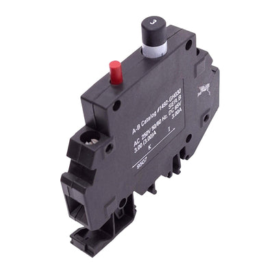 Used Allen Bradley 1492-GH030 Circuit Breaker, 1-Pole 3A, 250VAC 65VDC Max, DIN Rail