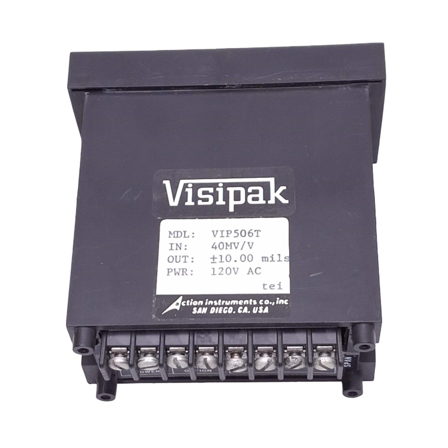 Used Action Instruments VIP506T Visipak Panel Meter, 3-1/2 Digit, 40mV/V, 120VAC