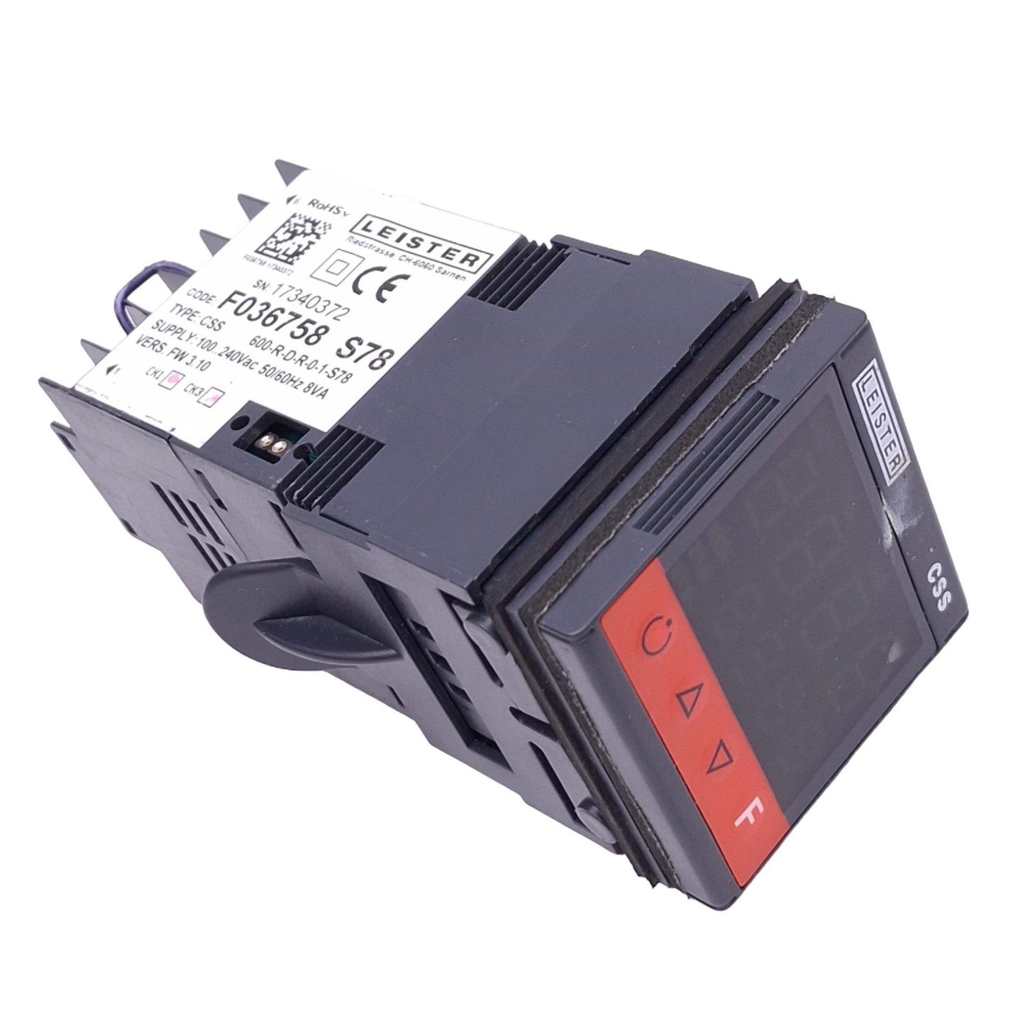 Used Leister F036758 S78 600-R-D-R-0-1-S78 CSS Temperature Controller, 100-240VAC