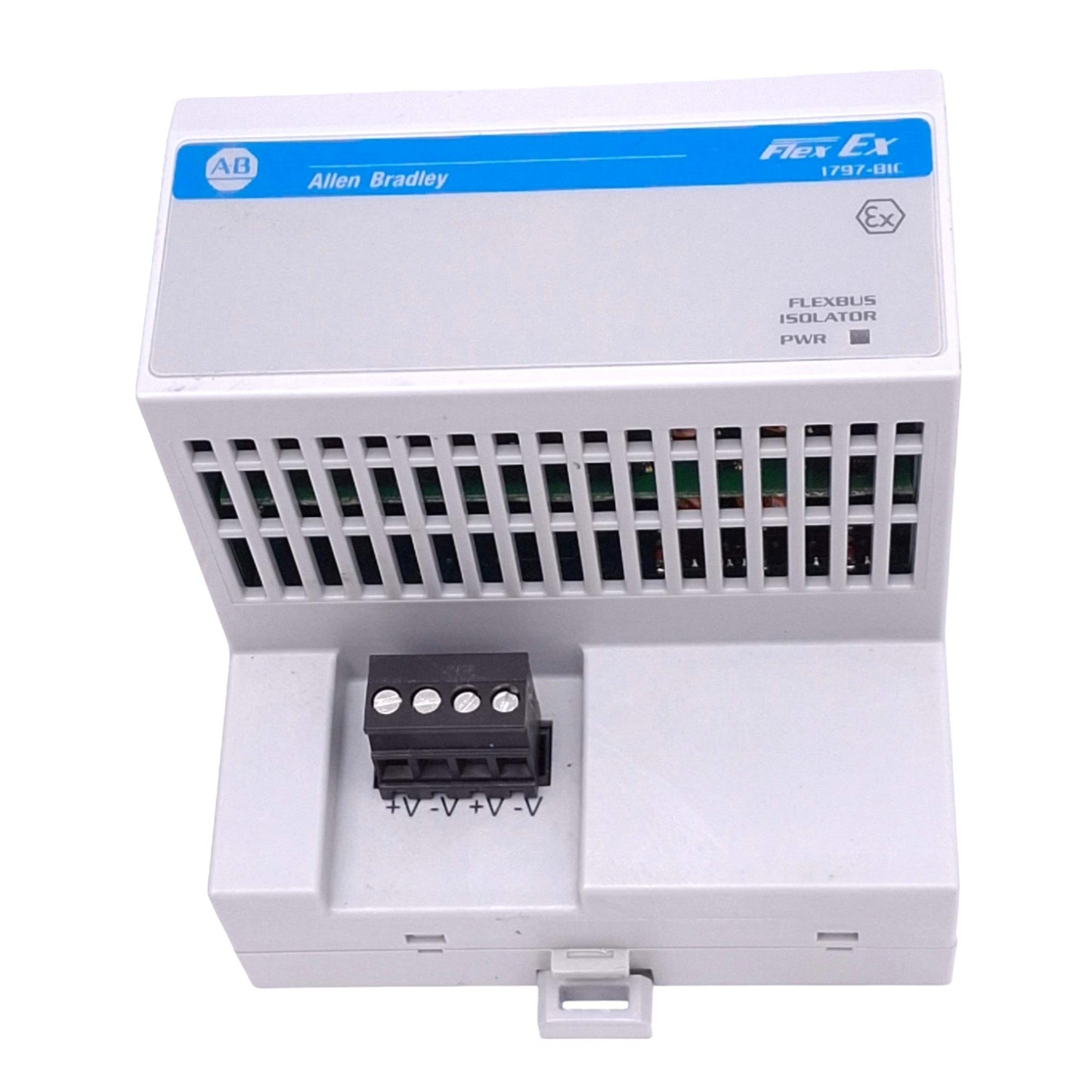 Used Allen Bradley 1797-BIC Flex Ex Bus Isolator, 8 Flex I/O Max, 18-32VDC In