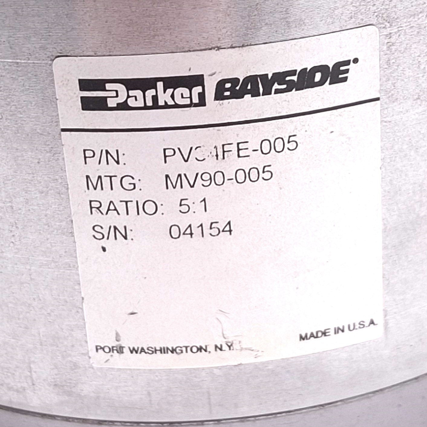 Used Parker PV34FE-005 Planetary Gearhead, 5:1 Ratio, 144Nm 8000rpm, NEMA 34