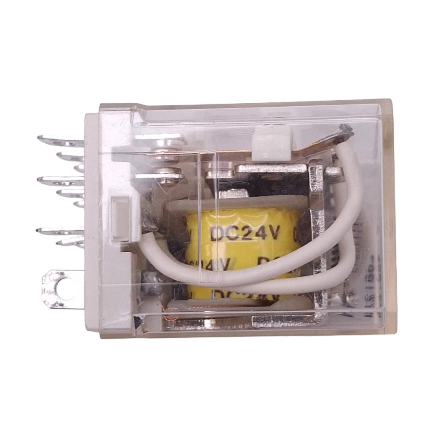 Used IDEC RH4B-24VCC Ice Cube Relay, 4PDT, 14-Pin, 300VAC 10A Max, 24VDC Coil