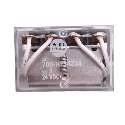 Used Allen Bradley 700-HF34Z24 Relay, 4PDT, 14-Pin Blade, 10A Max, 24VDC Coil