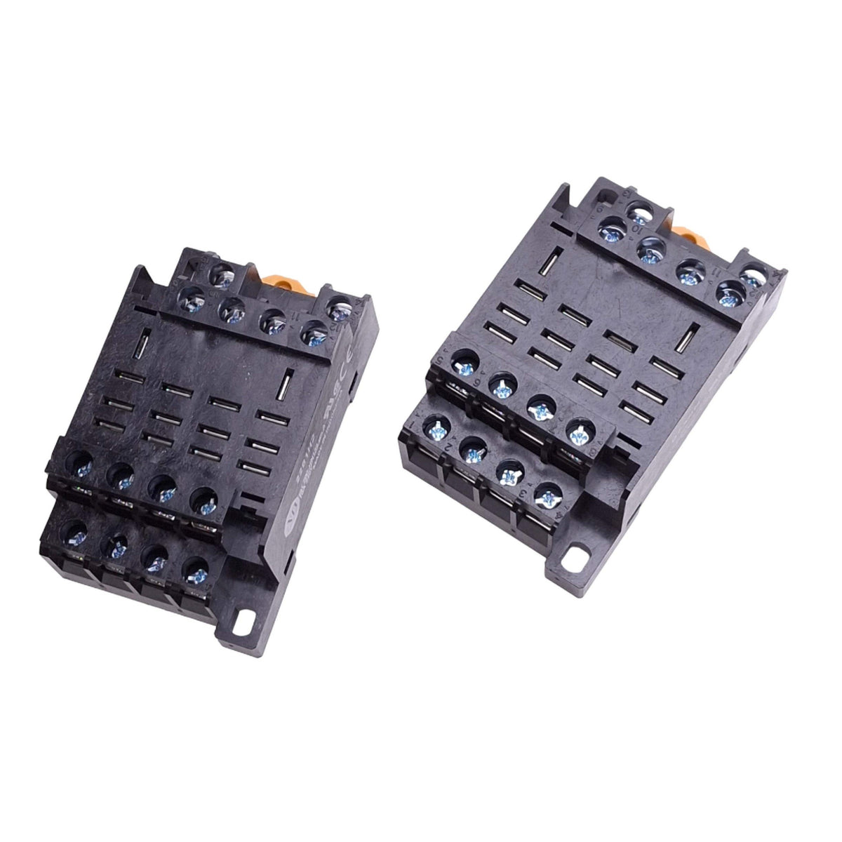 Used Lot of 2 Allen Bradley 700-HN139 Relay Sockets, 14-Pin Blade, 240V 10A, DIN Rail