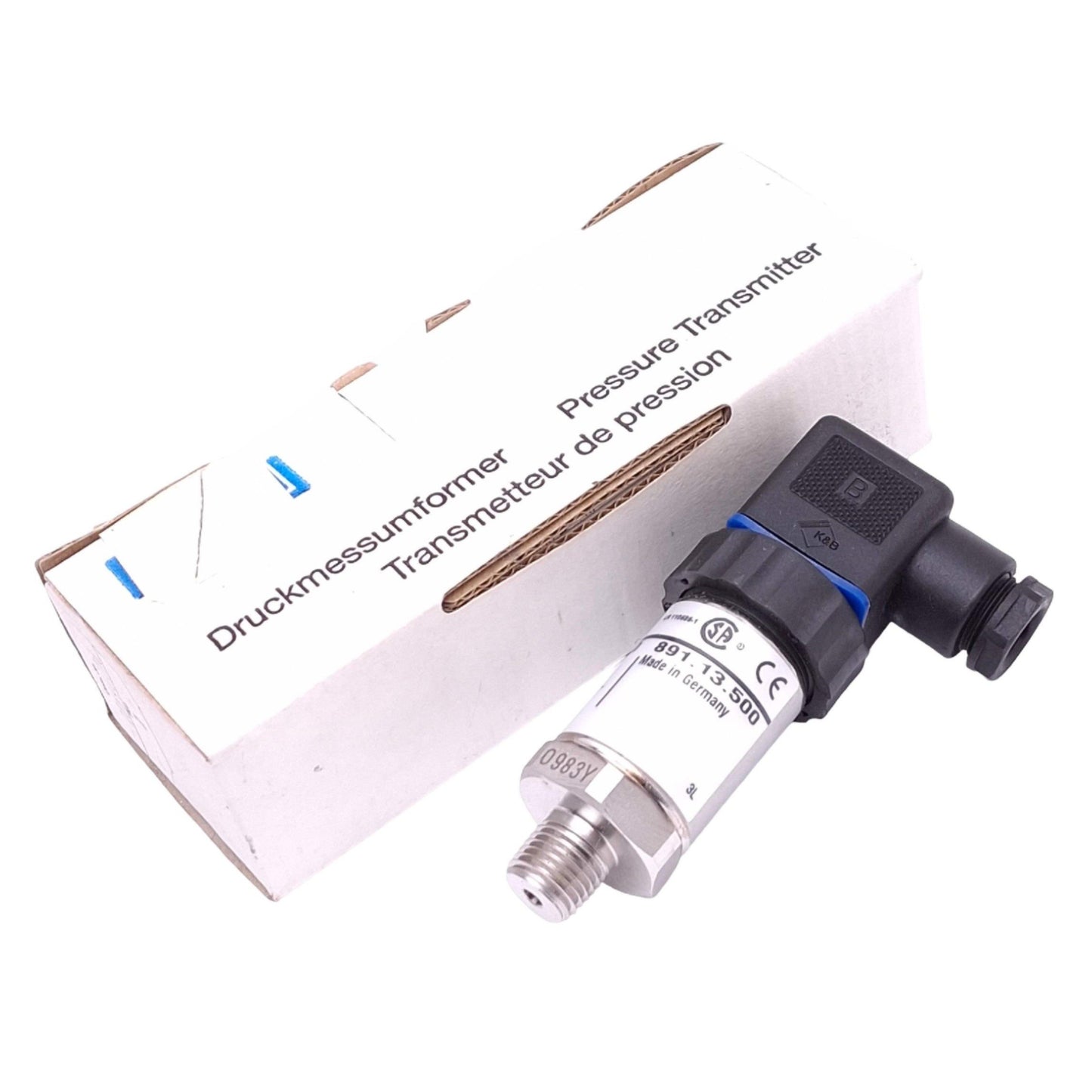 New Wika S-10 891.13.500 Pressure Transmitter, 0-15psi, 10-30VDC In, 4-20mA Out