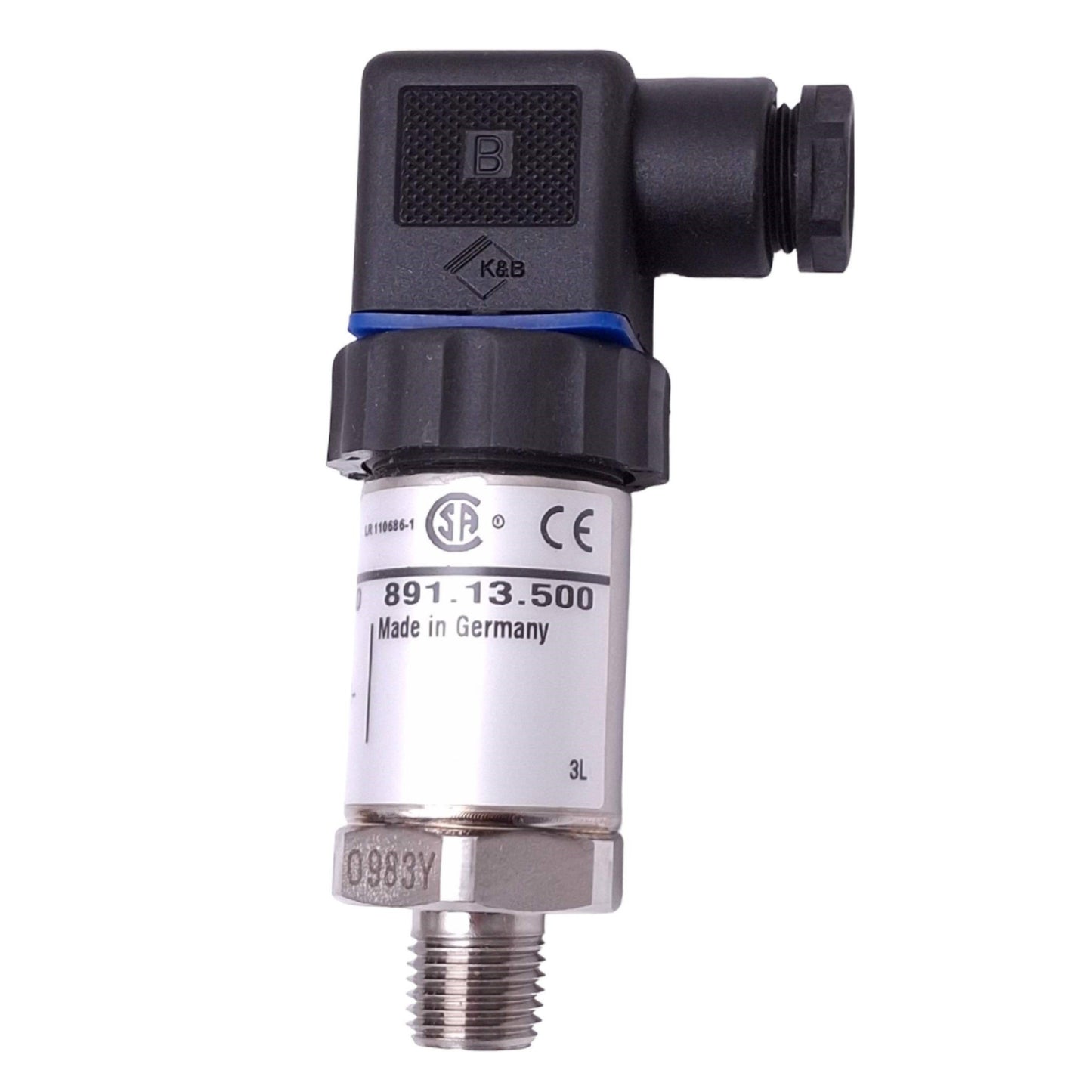 New Wika S-10 891.13.500 Pressure Transmitter, 0-15psi, 10-30VDC In, 4-20mA Out