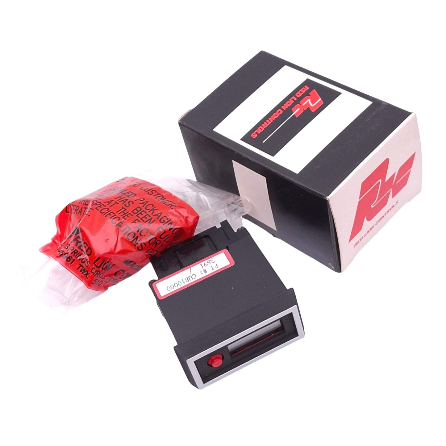 New Red Lion CUB10000 Miniature Electronic Digital Counter, 6-Digit LCD, 1/32 DIN