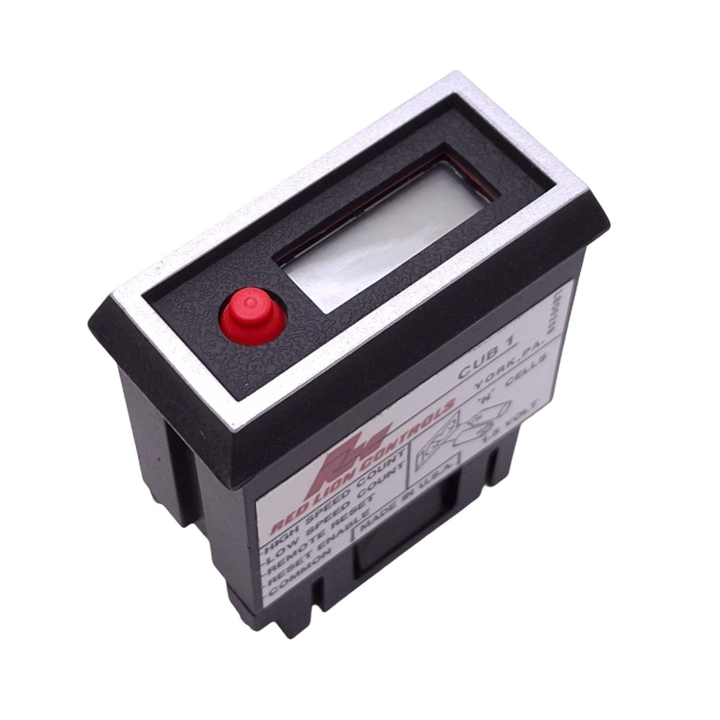 New Red Lion CUB10000 Miniature Electronic Digital Counter, 6-Digit LCD, 1/32 DIN