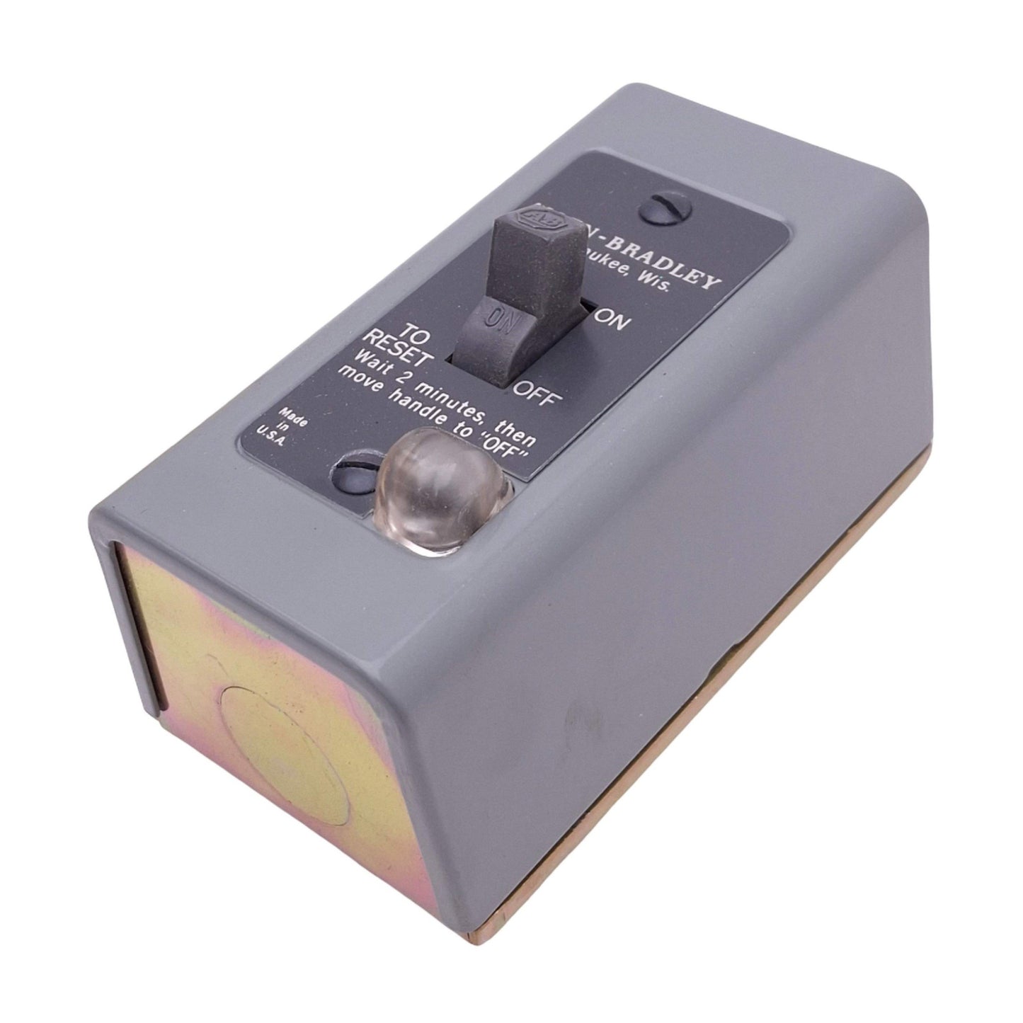 New Allen Bradley 600-TAX216 Manual Starting Switch, 1-Pole Toggle, 115/230VAC Max