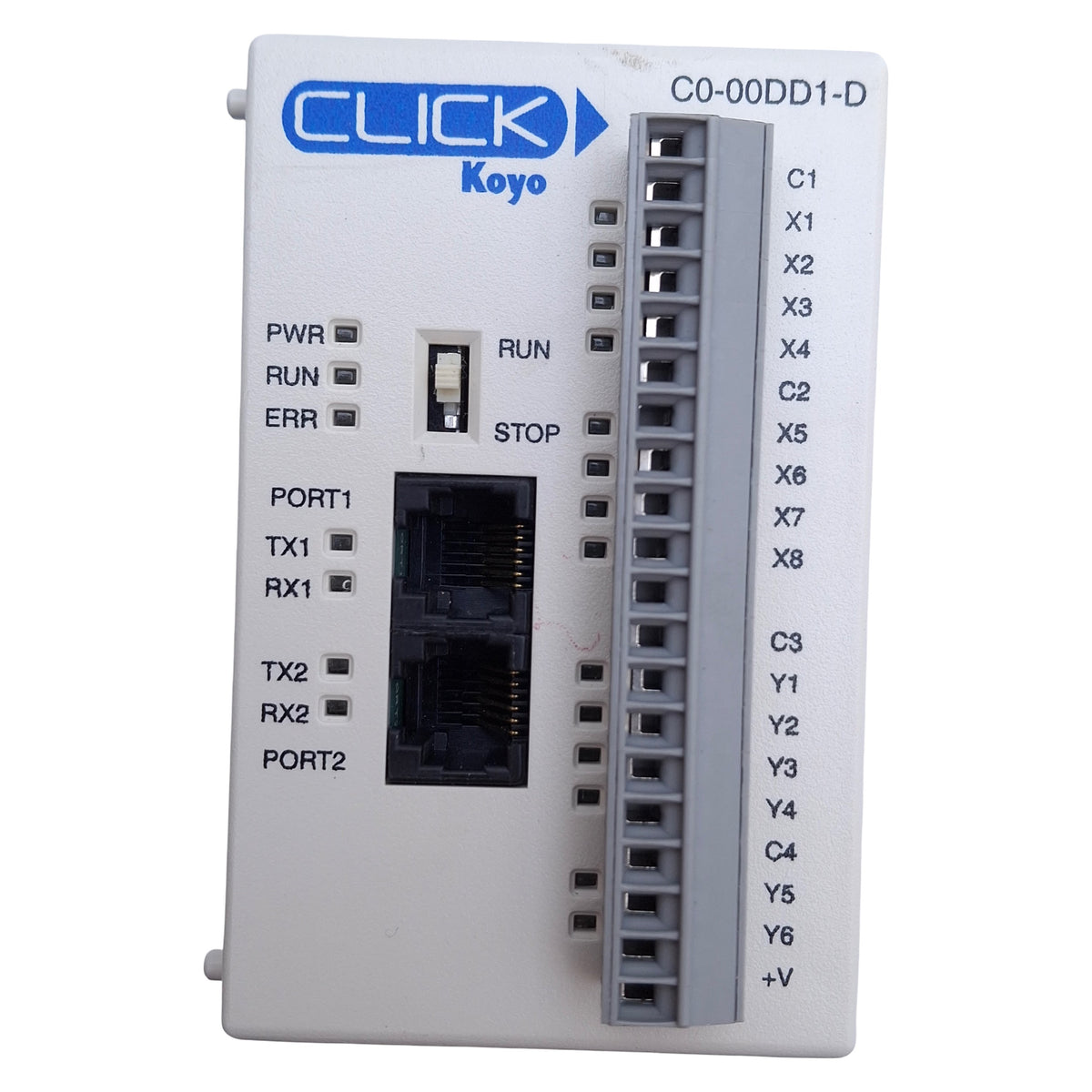 Used Automation Direct C0-00DD1-D DC Output Micro PLC 8 Sink/Source In, 6 Sink Out