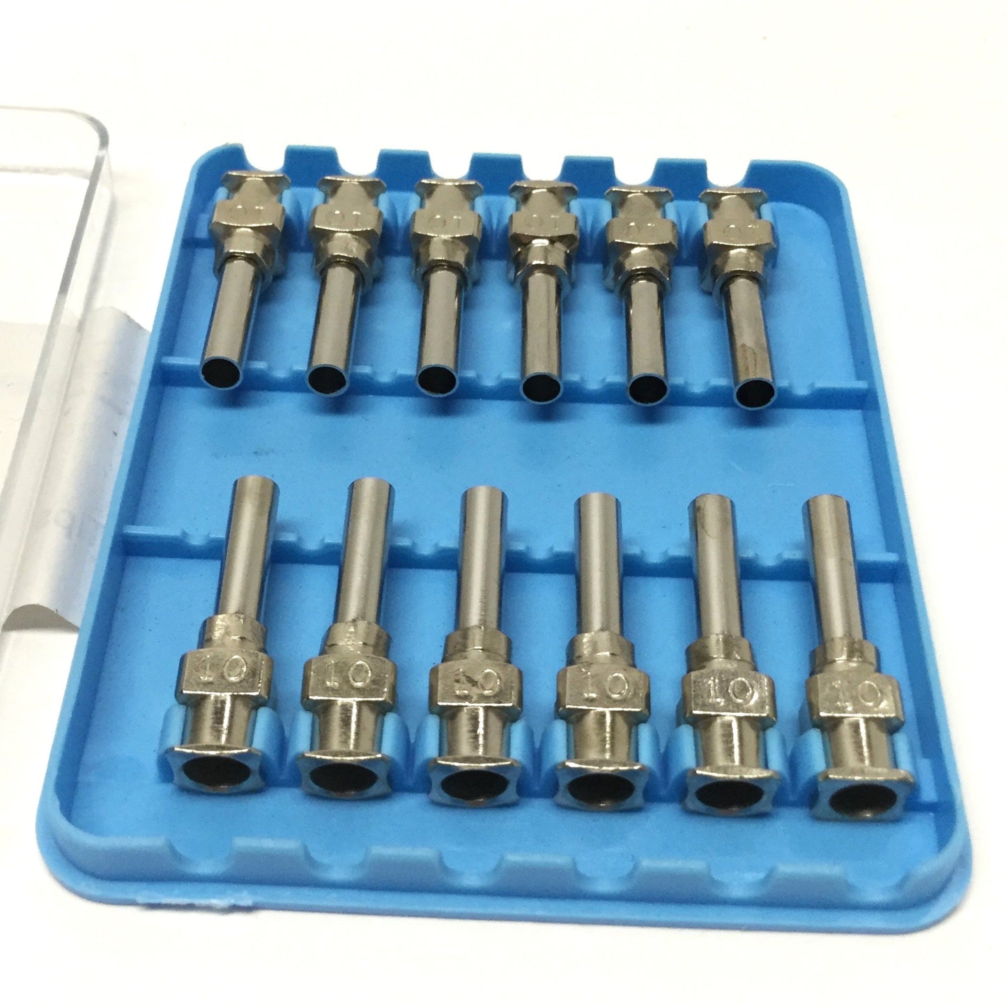 New – Open box Lot of 12 IntelliSpense 9991245-5 Reusable Blunt SS Needle Tips, 10-Gauge x 1/2"