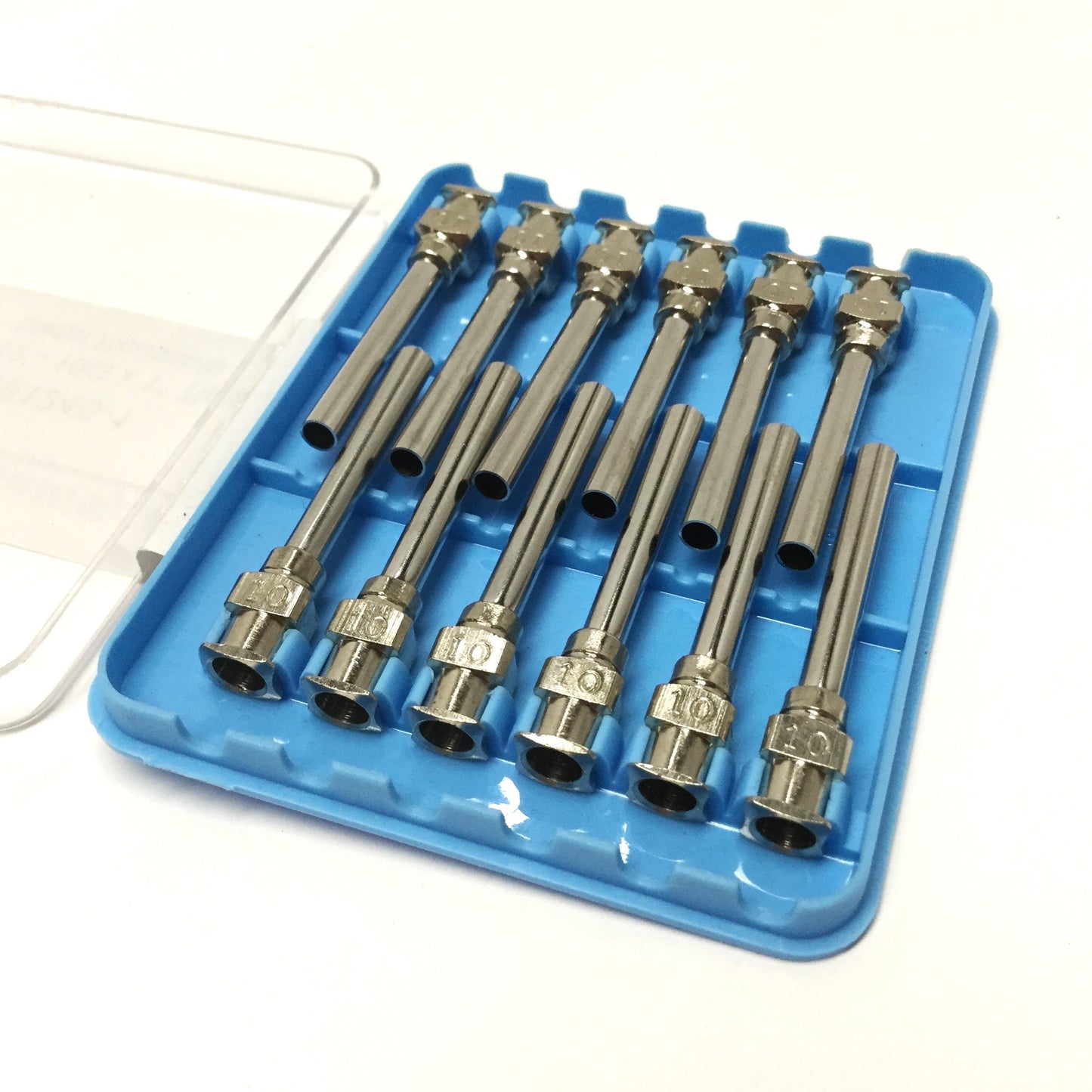 New – Open box Lot of 12 IntelliSpense 9991245-1 Reusable Blunt SS Needle Tips, 10-Gauge x 1"