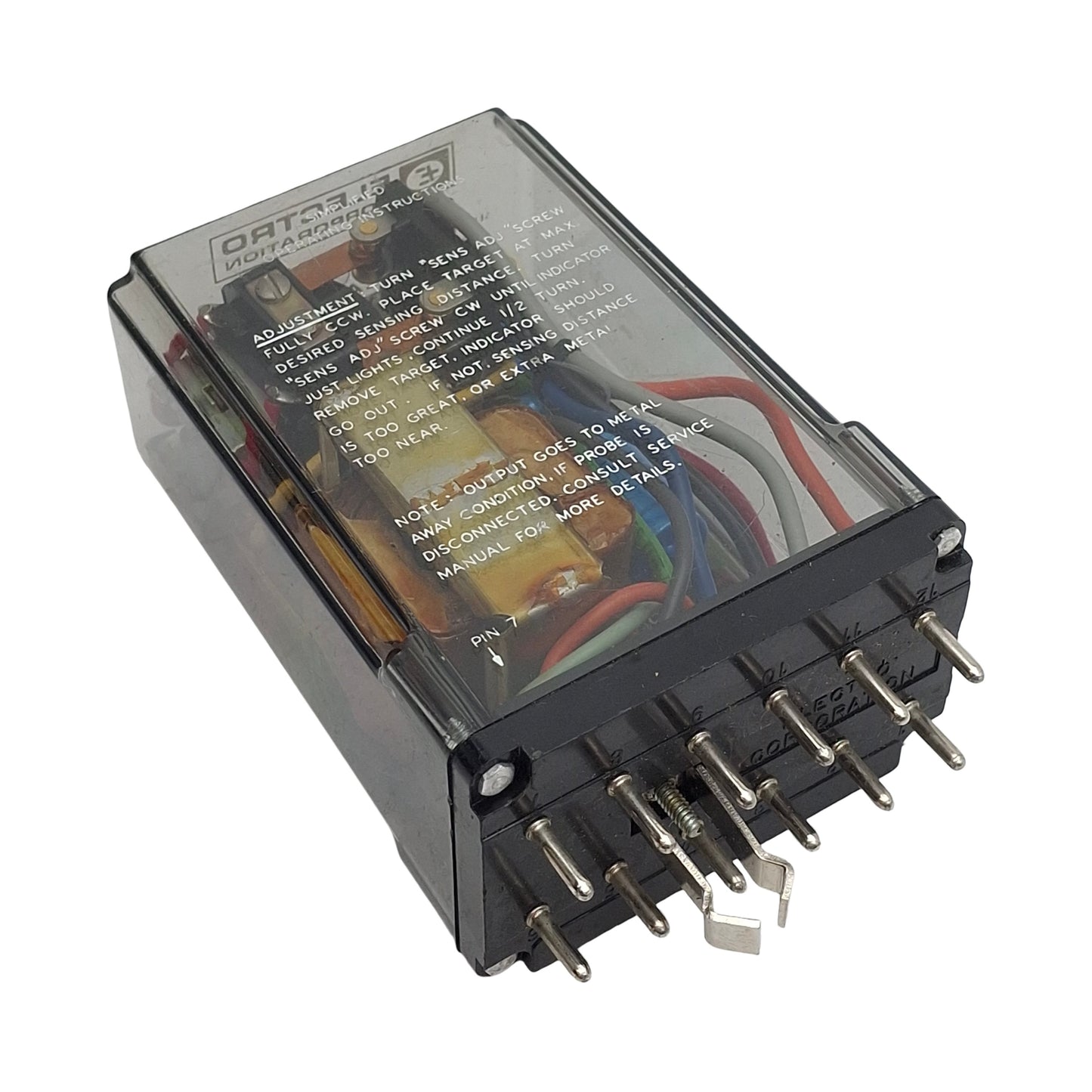 Used Electro Corp 55125A Mini Prox II Output Relay, 1NC/1NO, 115VAC/24VDC 5W In, 10A