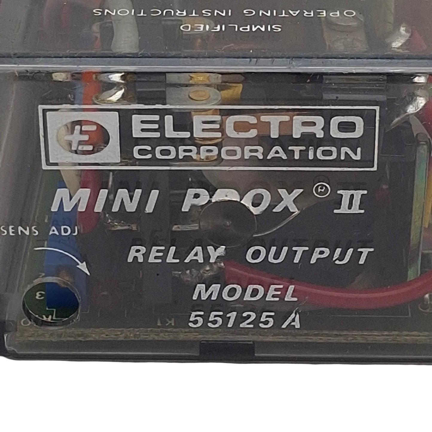 Used Electro Corp 55125A Mini Prox II Output Relay, 1NC/1NO, 115VAC/24VDC 5W In, 10A