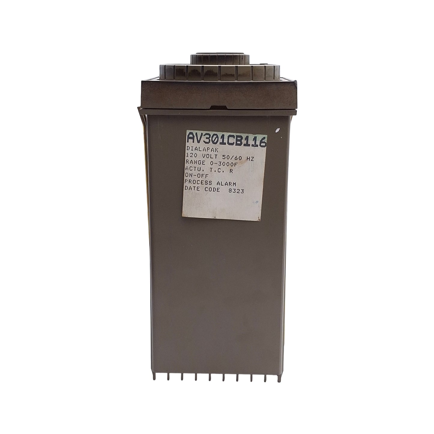 Used Honeywell AV301CB116 Dialapak Temperature Controller, 120VAC, T/C RTD, 0-3000°F