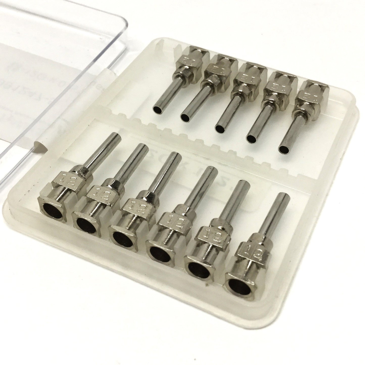 New – Open box Lot of 11 IntelliSpense 9991247-5 Reusable Blunt SS Needle Tips, 12-Gauge x 1/2"