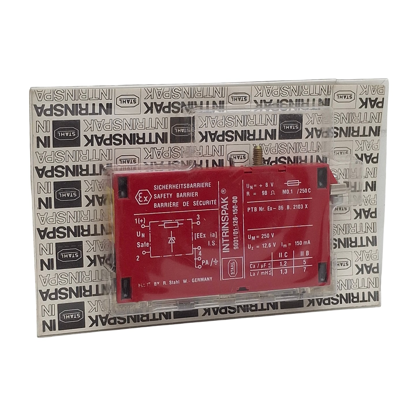 New Stahl 9001/01.126-150-00 Single-Channel Safety Barrier, 250V Max, +8V In, 100mA