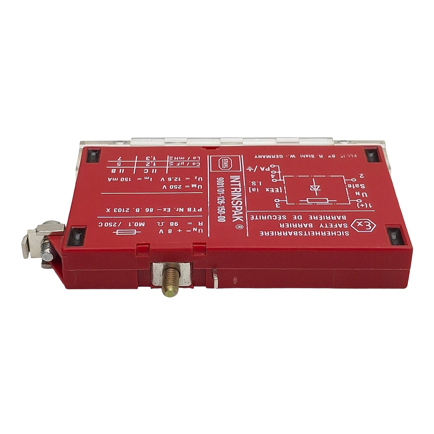New Stahl 9001/01.126-150-00 Single-Channel Safety Barrier, 250V Max, +8V In, 100mA