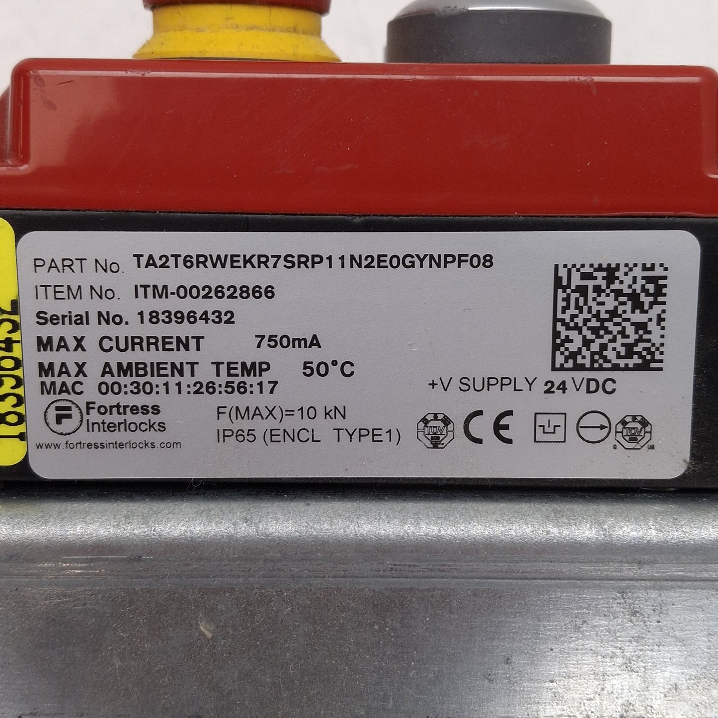 Used Fortress TA2T6RWEKR7SRP11N2E0GYNPF08 amGardpro Interlock, Profinet *No PTU Key*