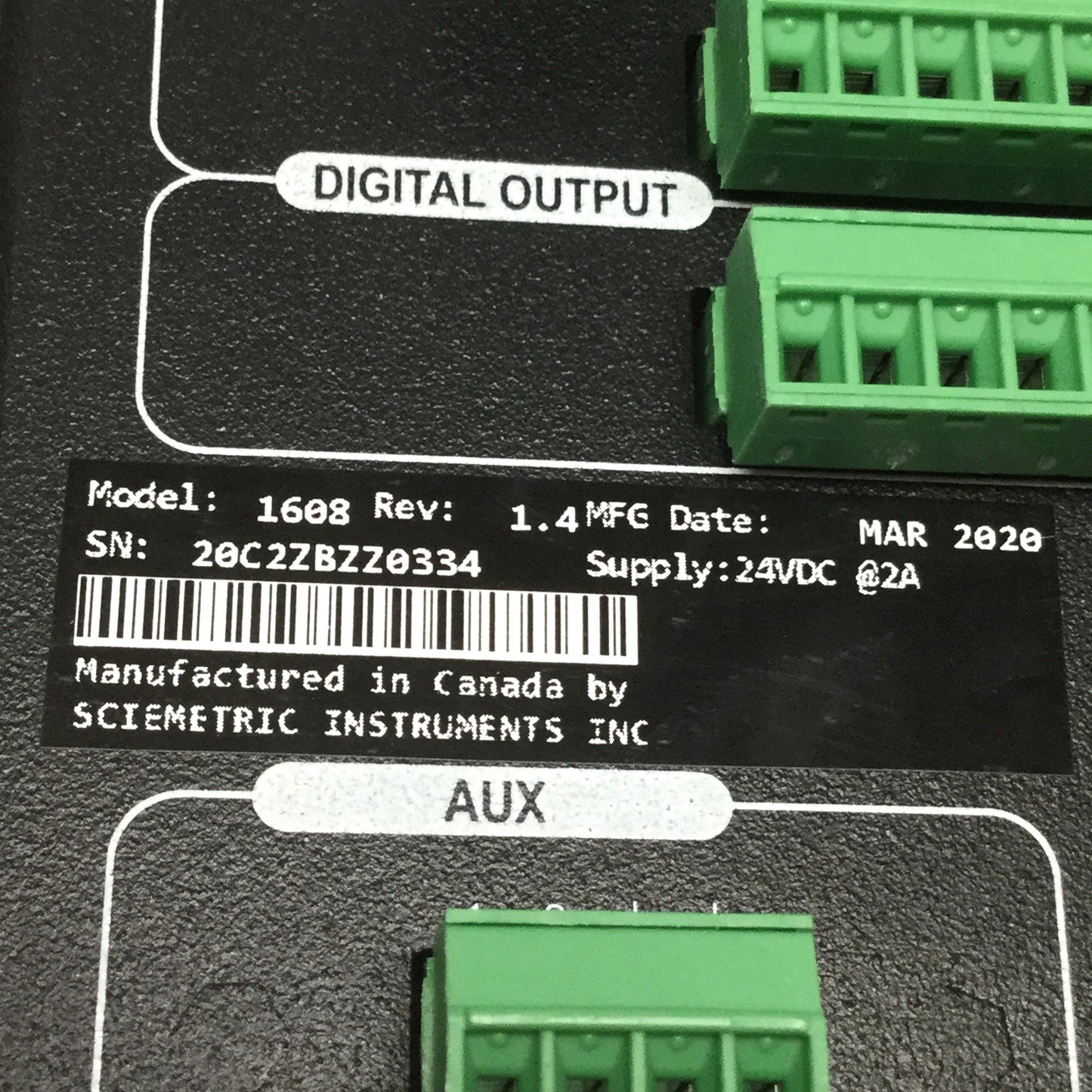 Used Sciemetric 1608 sigPOD Process Monitor & Control 8-Channel USB Expansion, 24VDC