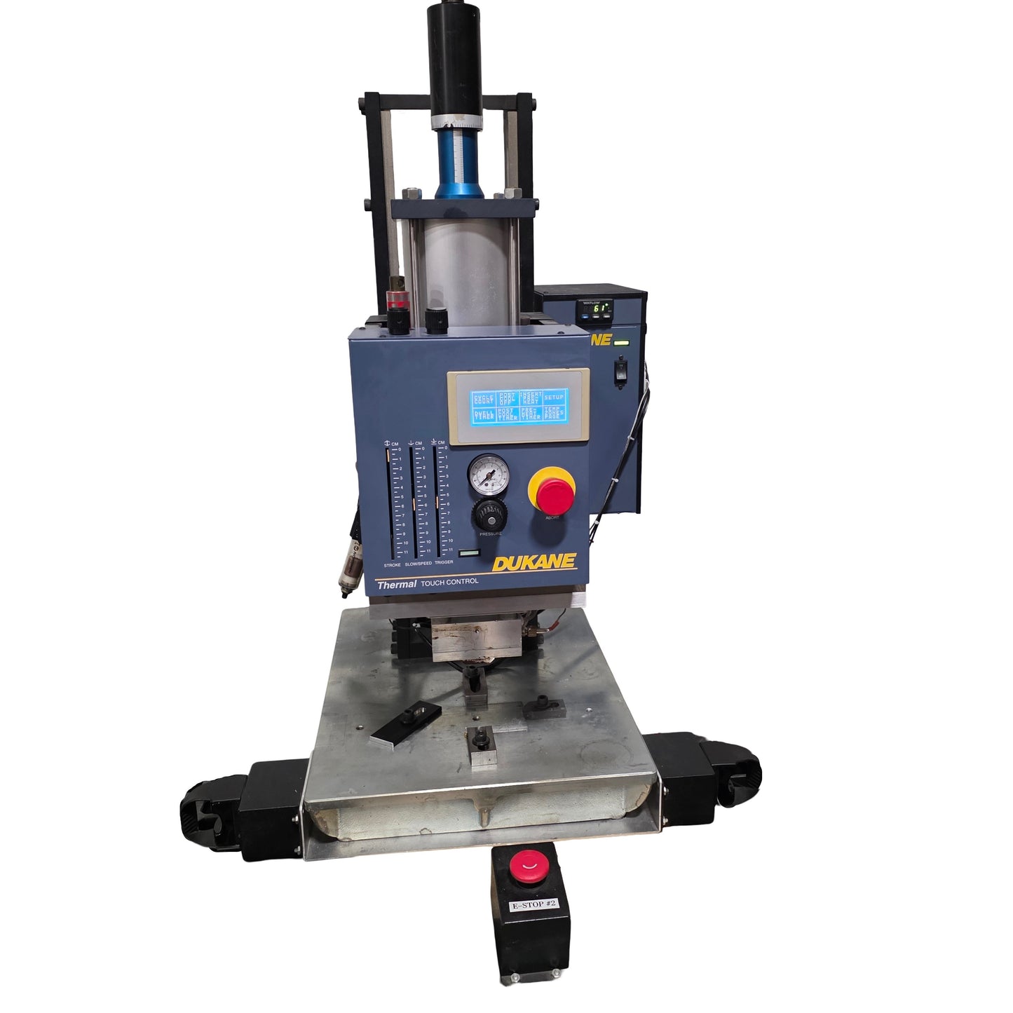 Used Dukane 48H101TS Heat Staking Thermal Press 1 Ton, 4" Stroke, 2100 Watts, 120VAC