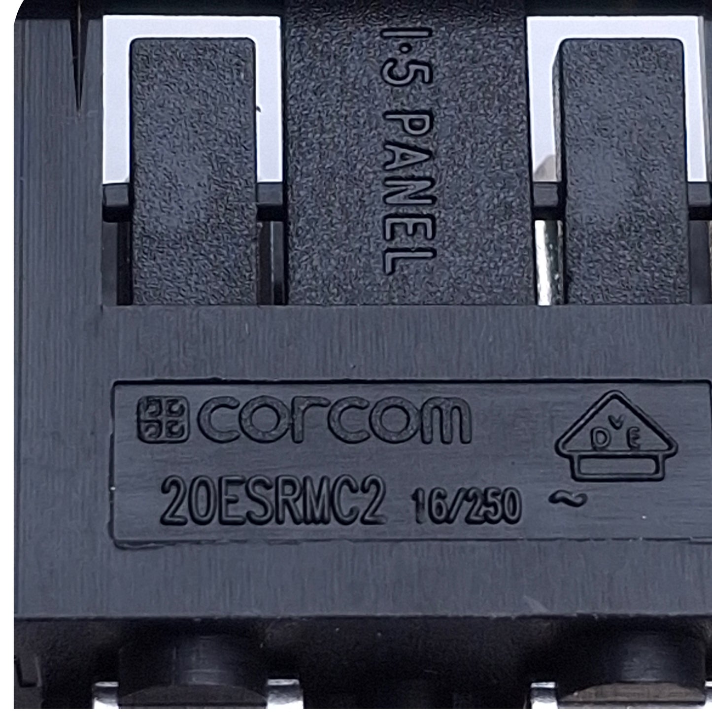 New – Open box Lot of 15 Corcom 20ESRMC2 Male Power Inlet Connector 20A Max, 120/250VAC