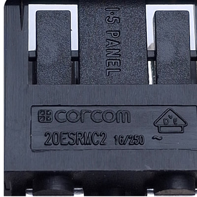 New – Open box Lot of 15 Corcom 20ESRMC2 Male Power Inlet Connector 20A Max, 120/250VAC