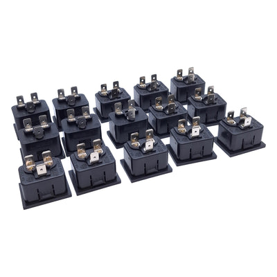 New – Open box Lot of 15 Corcom 20ESRMC2 Male Power Inlet Connector 20A Max, 120/250VAC