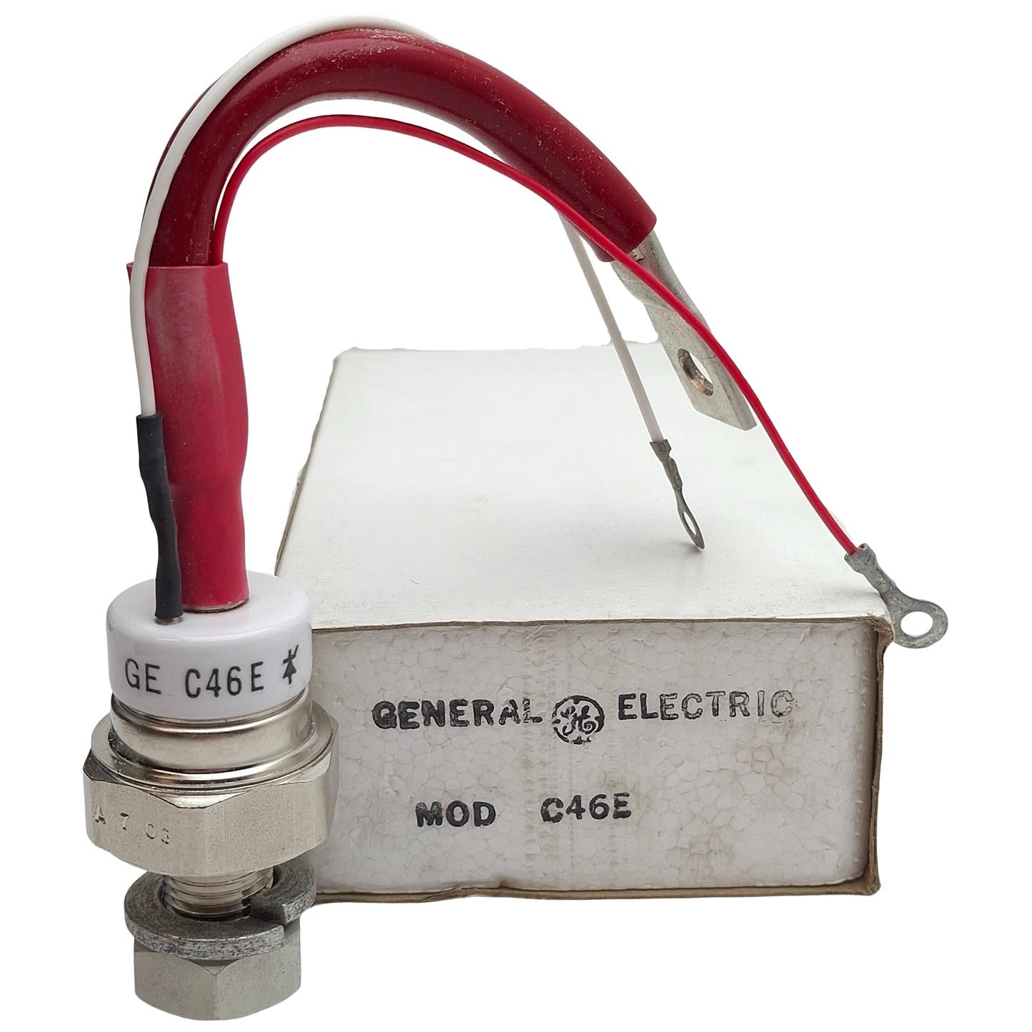 New General Electric C46E Silicon Controlled Rectifier, 500VAC/VDC, Solder Terminals